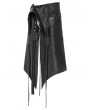 Devil Fashion Black Gothic Punk Rock Strap Half Skirt for Men