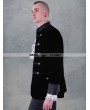 Pentagramme Black Double-Breasted Gothic Jacket for Men