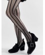 Black Gothic Skeleton Bat Buckle Block Heeled Shoes