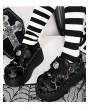 Black Gothic Demon Wings Punk Studded Platform Shoes