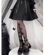 Black Patent Leather Punk Gothic High Heel Shoes