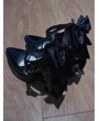 Black Gothic Criss-Cross Bow Strap Platform High Heels