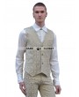 Pentagramme Yellow Pattern Mens Gothic Vest