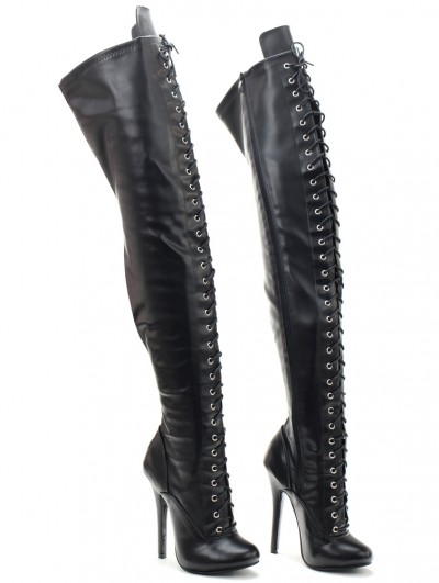 Black Gothic Sexy Stiletto Over The Knee Thigh High Boots