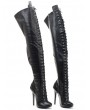 Black Gothic Sexy Stiletto Over The Knee Thigh High Boots
