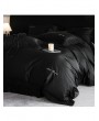 Black Gothic Lace Trim Luxury Comforter Set