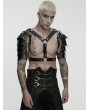 Punk Rave Black Gothic Warrior Punk Men's Shoulder Armor