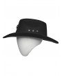 Punk Rave Black Gothic Punk Skull Chain Stylish Cowboy Hat