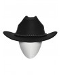 Punk Rave Black Gothic Punk Skull Chain Stylish Cowboy Hat