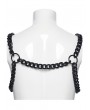 Punk Rave Black Gothic Punk Men's Rugged Metal Chain Harness
