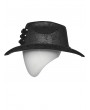 Punk Rave Black Gothic Punk Rivets Stylish Formal Hat