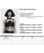 Punk Rave Black Gothic Punk Bat Bow Skull Chain Harness