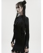 Punk Rave Black Gothic Raven Skull Tassel Braided Hair Accessory