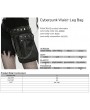 Punk Rave Black Gothic Cyberpunk Rivet Skull Waist-Leg Bag