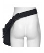 Punk Rave Black Gothic Skull Punk Techwear Rivet Waist-Leg Bag