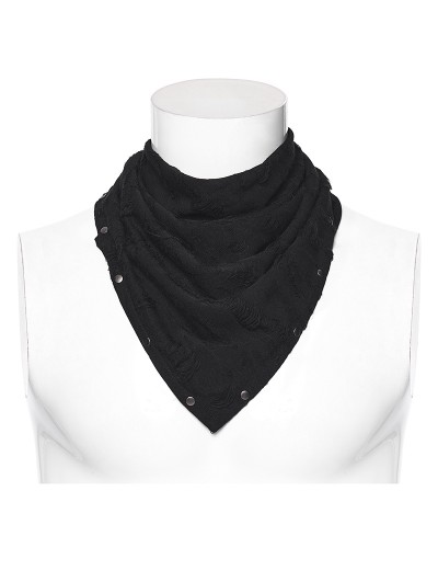 Punk Rave Black Gothic Wasteland Punk Bandana Face Mask Scarf