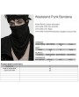 Punk Rave Black Gothic Wasteland Punk Bandana Face Mask Scarf