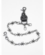 Punk Rave Black Gothic Punk Retro Thorn Spider Keychain