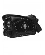 Punk Rave Black Gothic Punk Skull Studded Coffin Bag