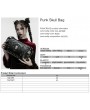 Punk Rave Black Gothic Punk Skull Studded Coffin Bag