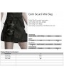 Punk Rave Black Gothic Gourd Fringed Mini Bag with Chain
