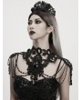 Punk Rave Black Gorgeous Gothic Lace Bead Queen Necklace