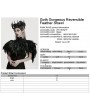 Punk Rave Black Gothic Gorgeous Reversible Lace Feather Shawl