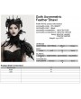 Punk Rave Black Gothic Asymmetric Lace Feather Shawl