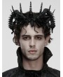 Punk Rave Black Gothic Coiling Dragon Crystal Crown Headwear