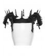 Punk Rave Black Gothic Coiling Dragon Crystal Crown Headwear