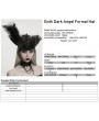 Punk Rave Black Gothic Dark Angel Wings Hat