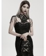 Punk Rave Black Gothic Chinese Style Embroidered Crossbody Bag