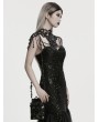 Punk Rave Black Gothic Chinese Style Embroidered Crossbody Bag
