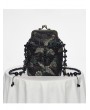 Punk Rave Black Gothic Chinese Style Embroidered Crossbody Bag