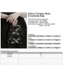Punk Rave Black Gothic Chinese Style Embroidered Crossbody Bag