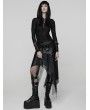 Punk Rave Black Gothic Wasteland Decadent Punk Irregular Skirt