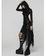 Punk Rave Black Gothic Wasteland Decadent Punk Irregular Skirt