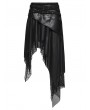 Punk Rave Black Gothic Wasteland Decadent Punk Irregular Skirt