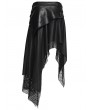 Punk Rave Black Gothic Wasteland Decadent Punk Irregular Skirt
