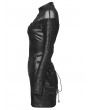 Punk Rave Black Gothic Punk Rebellious Sheer Mesh Spliced Short Dress