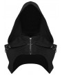 Punk Rave Black Gothic Wasteland Hooded Short Vest for Women