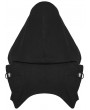 Punk Rave Black Gothic Wasteland Hooded Short Vest for Women