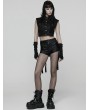 Punk Rave Black Gothic Sweet Punk Shorts with Tulle Skirt
