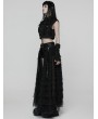 Punk Rave Black Gothic Sweet Punk Shorts with Tulle Skirt