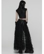 Punk Rave Black Gothic Sweet Punk Shorts with Tulle Skirt