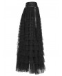 Punk Rave Black Gothic Sweet Punk Shorts with Tulle Skirt