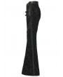 Punk Rave Black Gothic Retro Court Style Flared Pants for Women