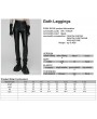 Punk Rave Black Gothic Printed Leggings for Women