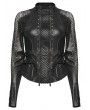 Punk Rave Black Gothic Punk Techwear Long Sleeve T-Shirt for Women