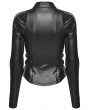 Punk Rave Black Gothic Punk Techwear Long Sleeve T-Shirt for Women